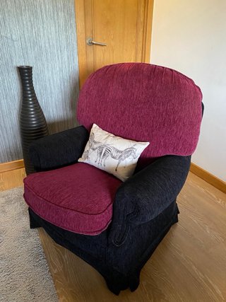 Sofá chaise longue reclinable + butaca a juego