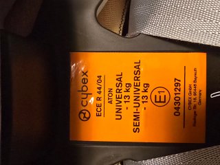 Silla coche Cybex Aton + Isofix