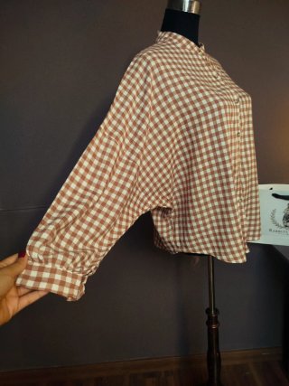 Blusa cuadros vintage Talla M/L