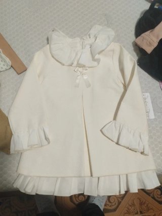 Vestido fiesta niña blanco