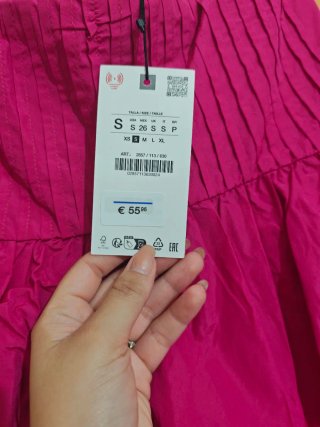 Abito elegante donna fucsia Zara