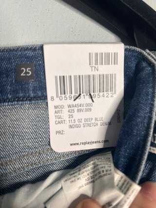 Jeans Replay donna con rose rosse tg25 xs