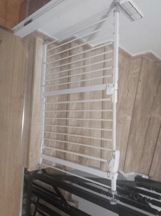 Barandilla de seguridad blanca