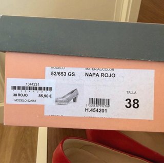 Zapatos Modabella Napa Rojo Tacon