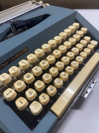 Máquina de escribir Moritso 13 azul