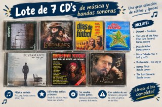 Lote 7 CDs Música y Bandas Sonoras