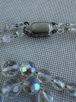Collar de cristal de dos hileras