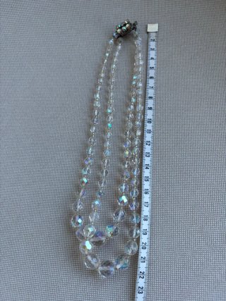 Collar de cristal de dos hileras