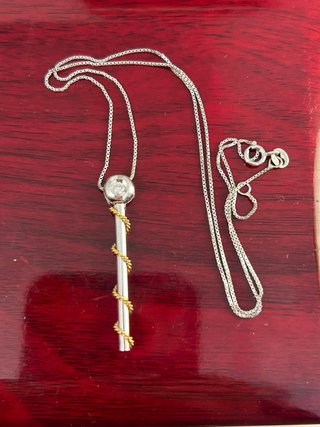 Collar oro blanco