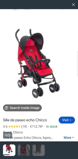 Regalo + Passeggino Chicco Echo Rosso