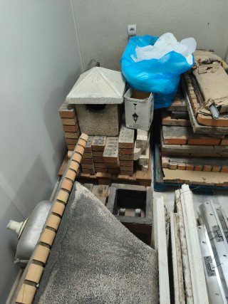 Barbacoa de obra desmontable con fregadero y grifo