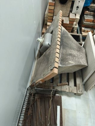 Barbacoa de obra desmontable con fregadero y grifo