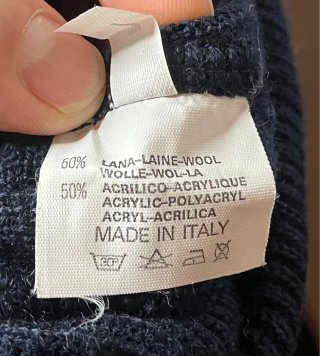Maglione Il Granchio lana blu