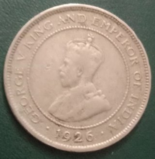 Moneda George V King Emperor of India 1926