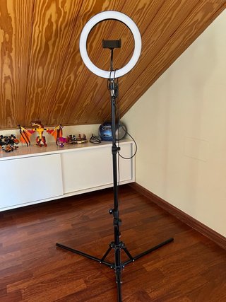 Aro de Lum LED amb Suport per Mòbil