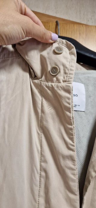 Gabardina Mujer Mango Beige