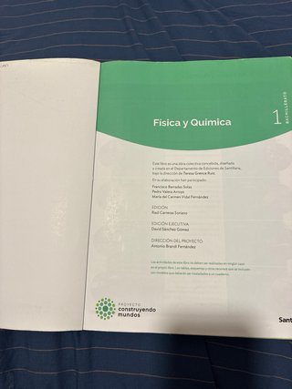 Física y química 1 Bachillerato