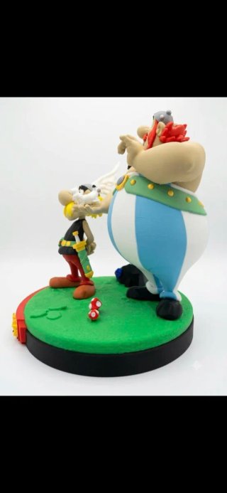 Diorama Astérix y Obélix