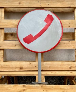 Insegna Telefonica Pubblica Bifacciale SIP anni 80