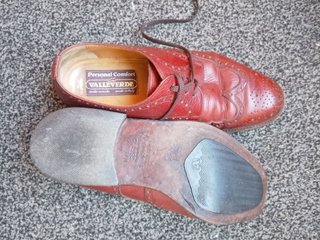 Scarpe Vintage Pelle Bordeau Stringate Eleganti 42