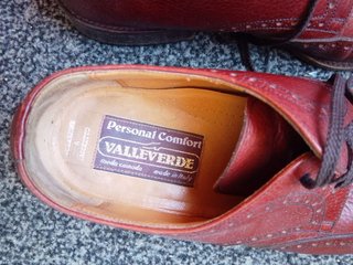 Scarpe Vintage Pelle Bordeau Stringate Eleganti 42