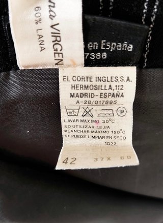 Falda El Corte Inglés Raya Diplomática T42