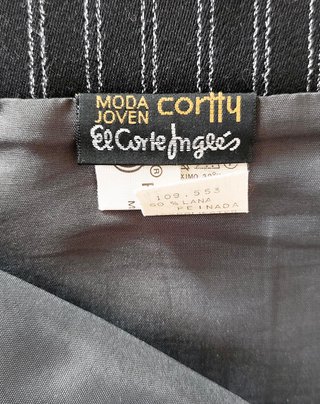 Falda El Corte Inglés Raya Diplomática T42