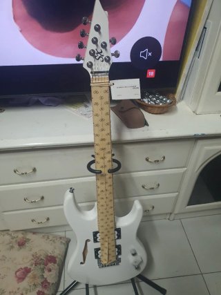 Guitarra Eléctrica SX Semi-Hollow Blanca