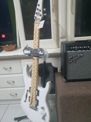 Guitarra Eléctrica SX Semi-Hollow Blanca