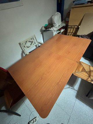 Mesa de madera extensible 75x89x178