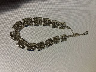 Collar de eslabones plateados