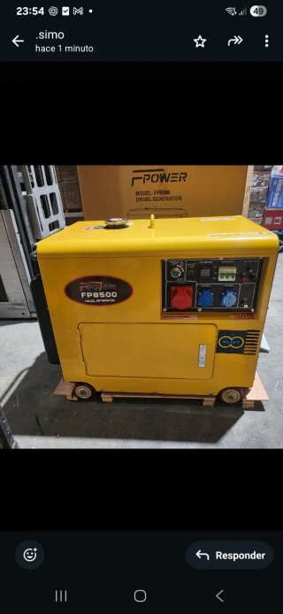 Generador Diésel nuevo  Silencioso FPOWER 8500W