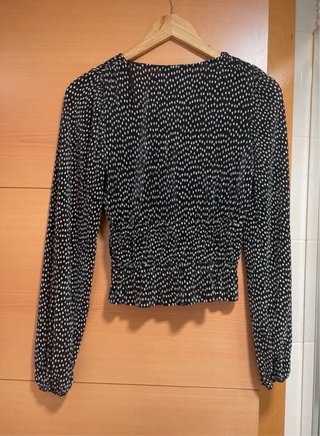 Camiseta Zara manga larga lunares