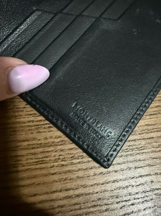 Tarjetero Montblanc Negro Perforado