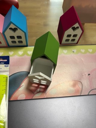 Casitas decorativas de filamento (plastico)