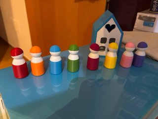 Casitas decorativas de filamento (plastico)