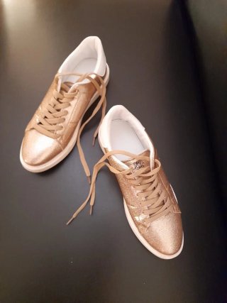 Sneakers Donna Sweet Years Dorate Glitter Taglia 4