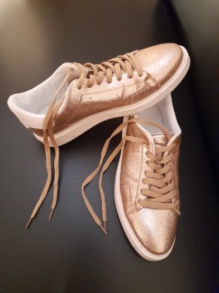 Sneakers Donna Sweet Years Dorate Glitter Taglia 4