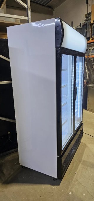 Nevera expositora cristal doble puerta