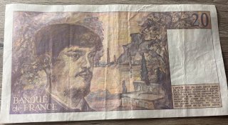 Banconota 20 Franchi Francesi 1989