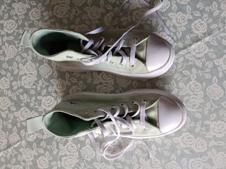Converse All Star celeste/bianche N°34