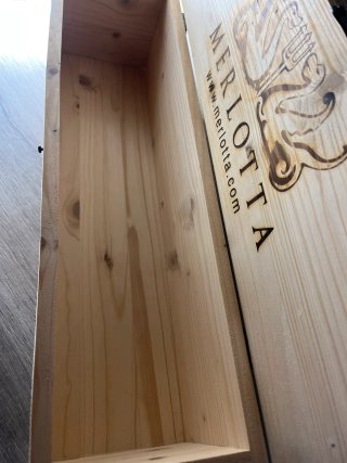 Cofanetto Legno Vino Merlotta