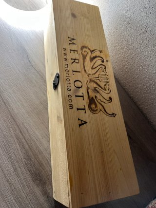 Cofanetto Legno Vino Merlotta