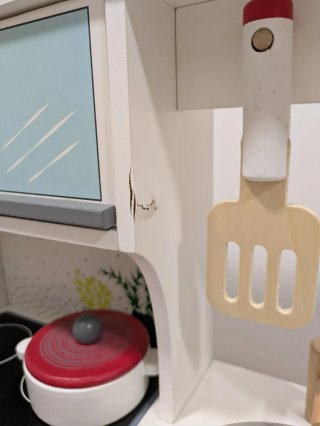 Cocina de juguete de madera
