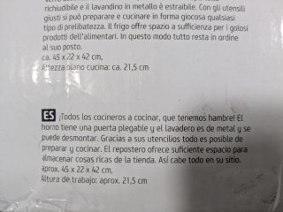 Cocina de juguete de madera