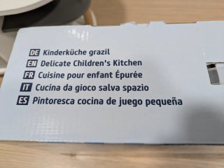 Cocina de juguete de madera