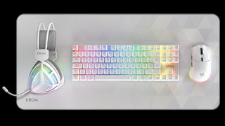 Pack Gaming Krom Klass 4 in 1 RGB - Bianco