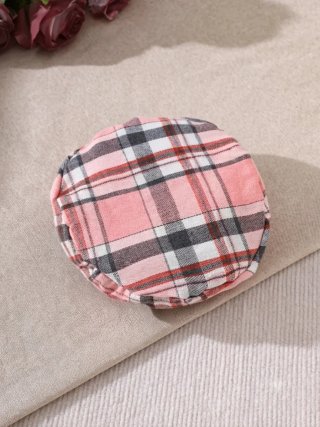 Conjunto falda cuadros rosa niña 3-4 años