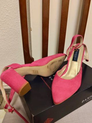 Zapatos tacón fucsia Daniela Shoes