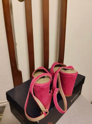 Zapatos tacón fucsia Daniela Shoes